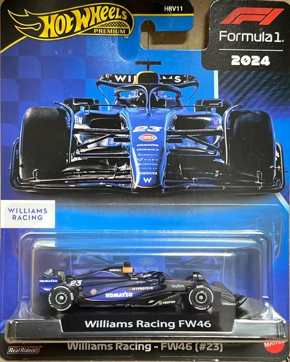 1:64 핫휠 에프원 윌리엄스 F1 FW46 (#23) 포뮬러 2024