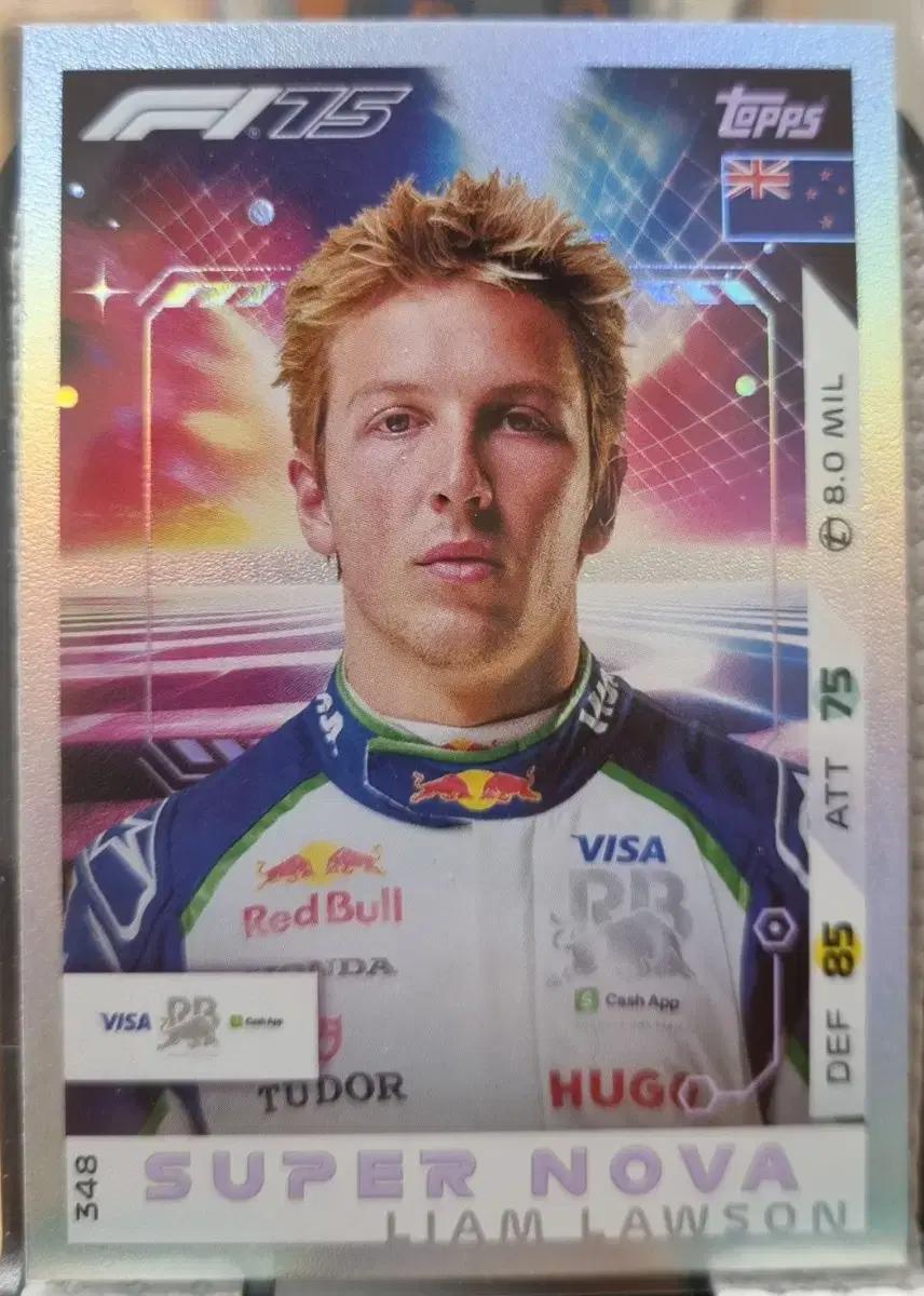 2025 F1 탑스 터보 리암 로슨 카드