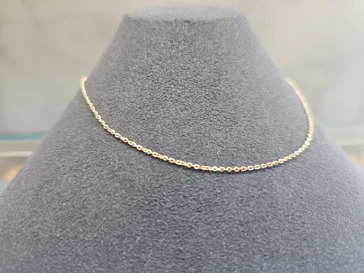 18k골드 각줄목걸이