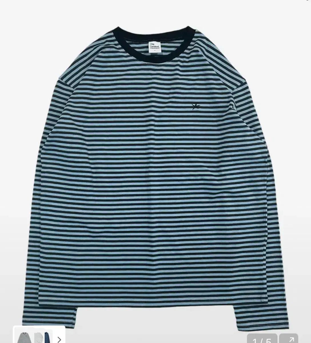 더콜디스트모먼트 mini logo stripe long sleeve