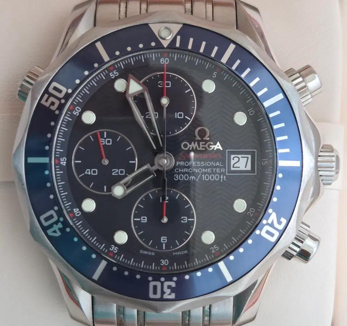 오메가 2세대 씨마스터300 크르노 블루 41.5mm