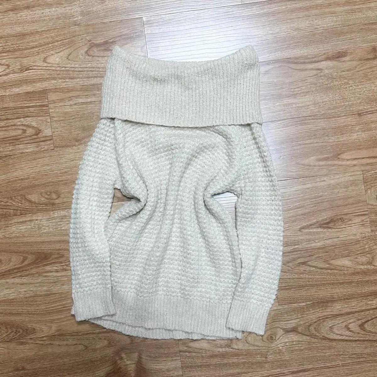 빈티지 라떼 브라운 오프숄더 니트 티셔츠 히메갸루 로걀 공겜여주 히메카지