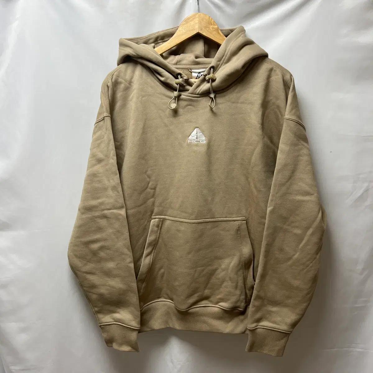 [정품/L] 나이키 ACG 써마핏 플리스 풀오버 기모 베이지 후드티