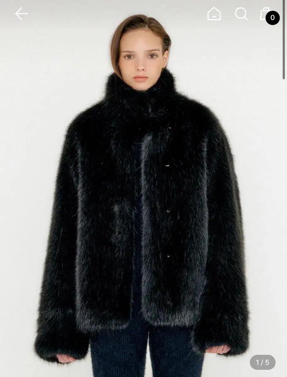 EENK Fur Half Coat - Black 잉크 퍼자켓