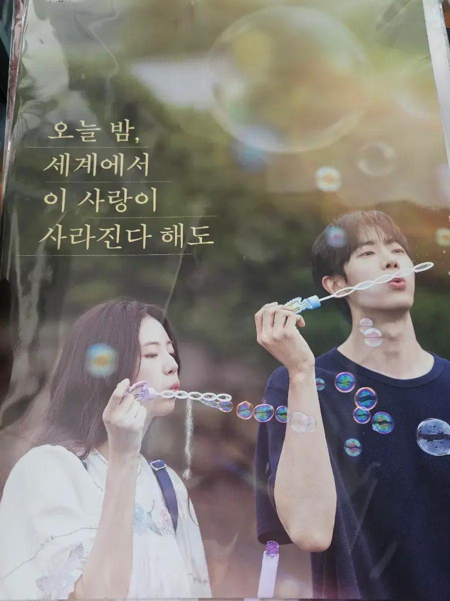 (a3박스포장) 오늘밤세계에서이사랑이사라진다해도 포스터 오세이사 추영우