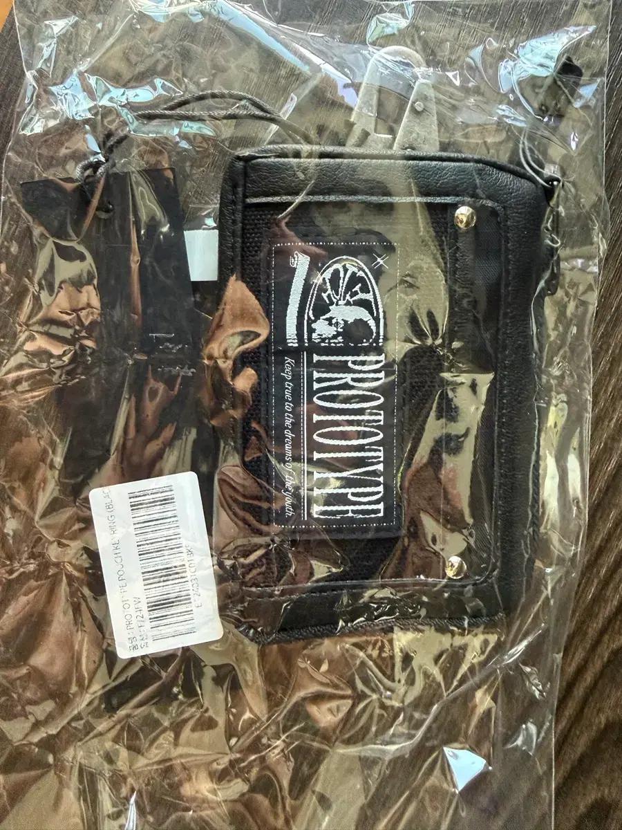 etce 파우치 키링 가죽 블랙 지갑 새상품