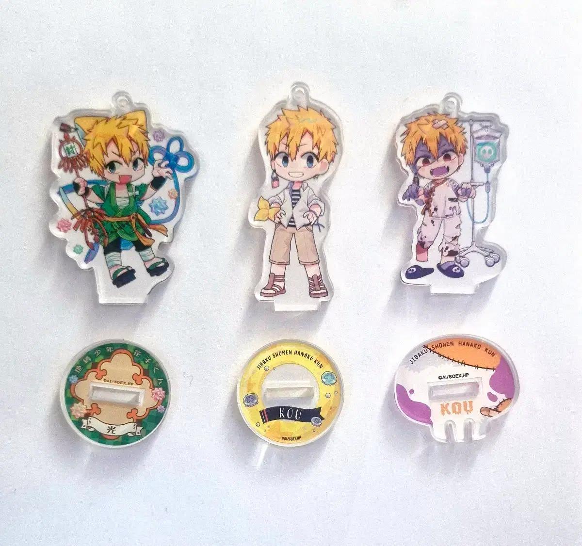 지박소년 하나코군 미나모토 코우 아크릴(네코, 마린, 좀비)일괄