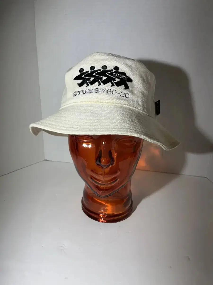 스투시 x CDG 꼼데가르송 캔버스 코튼 버킷 L-XL