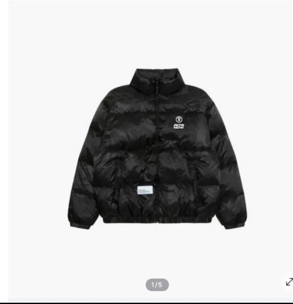 AAPE 나우 카모 패딩 블랙