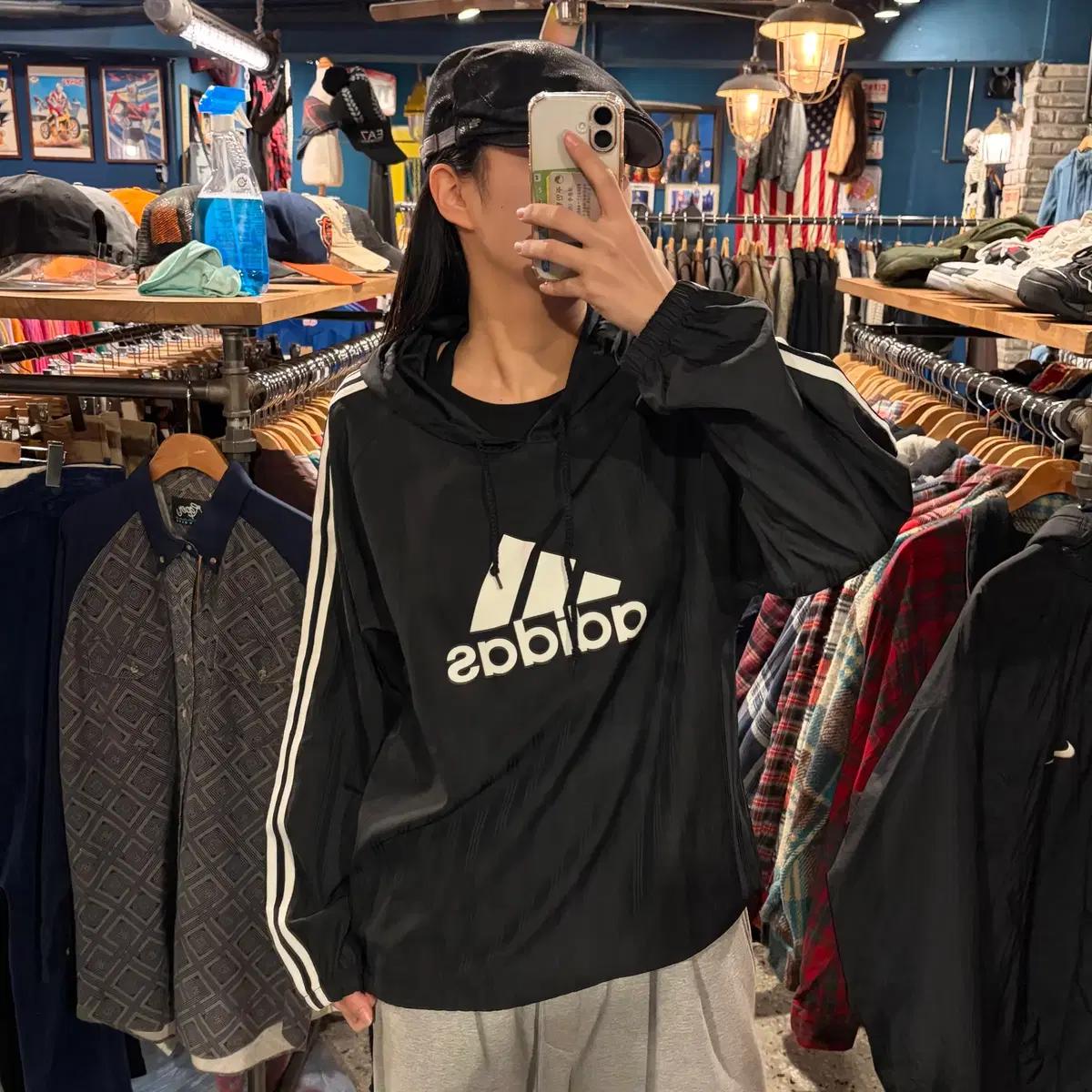 adidas 아디다스 스포츠 바람막이 후드