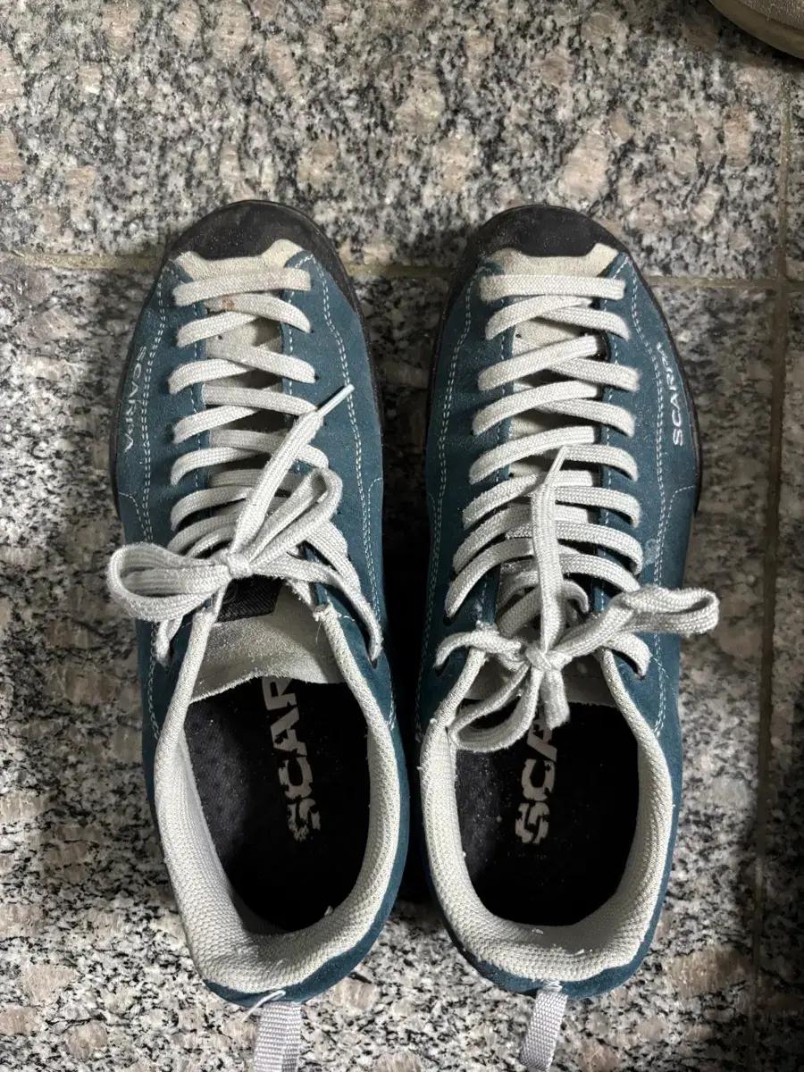 스카르파 모히토 lake blue 41size