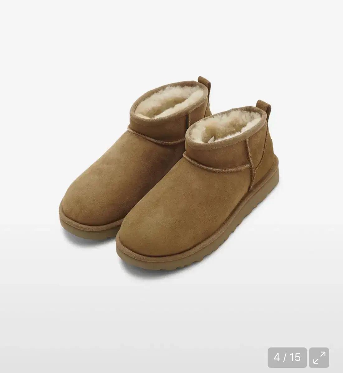 UGG 스웨이드 레더 미니 부츠 (클래식 울트라 미니) 250