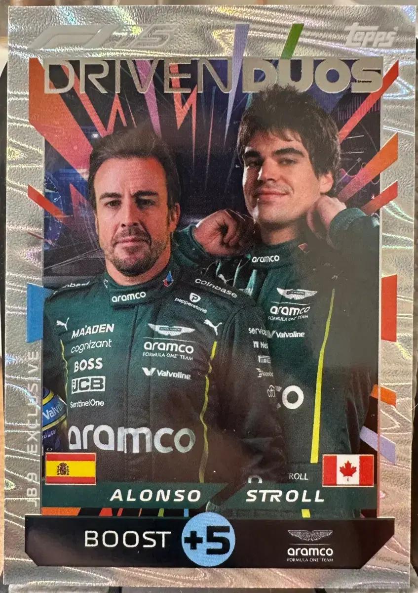 2025 F1 탑스 터보 알론소 스트롤 카드