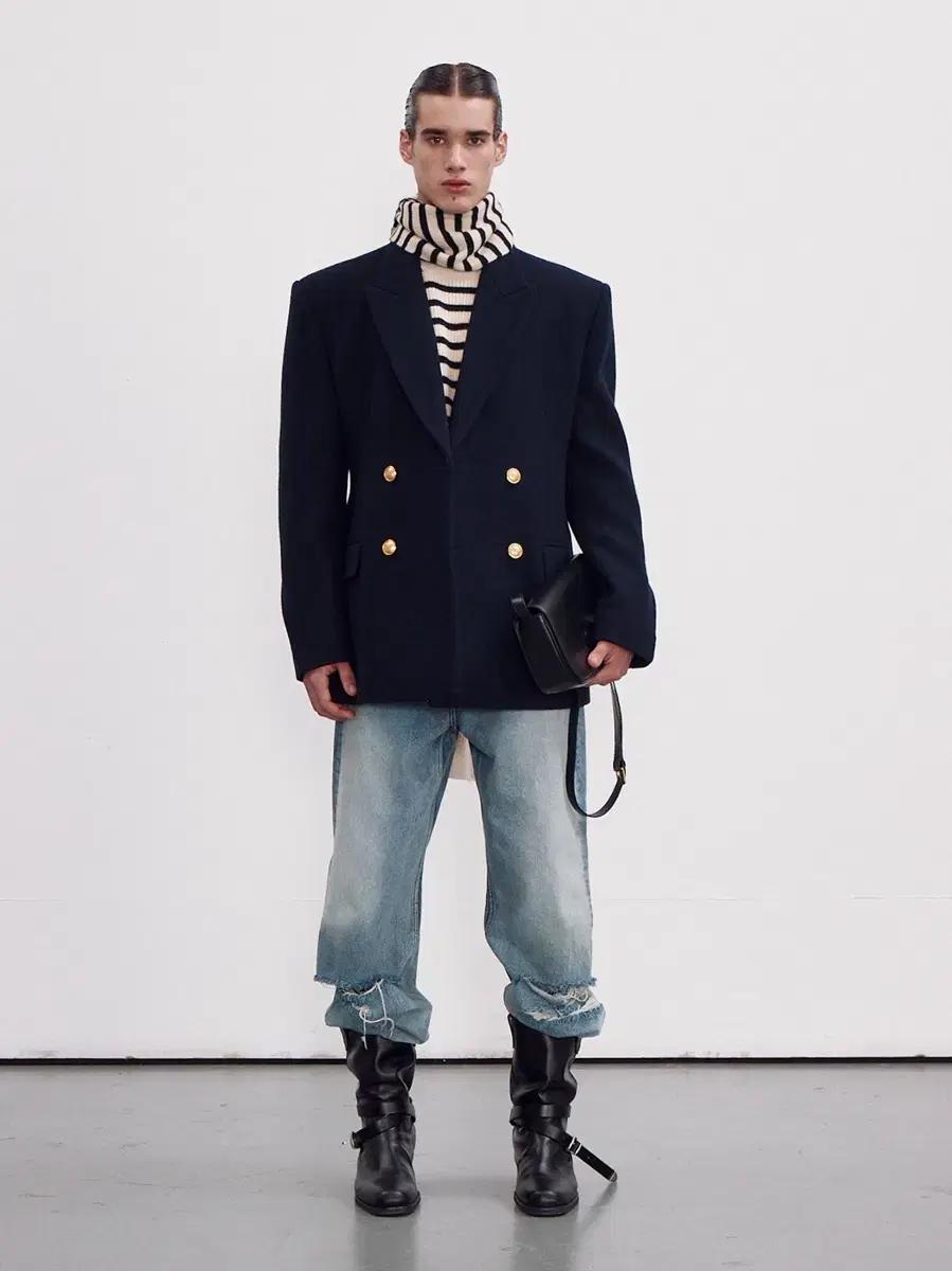 L) 렉토 23fw 70s 아워글라스 울 테일러드 자켓