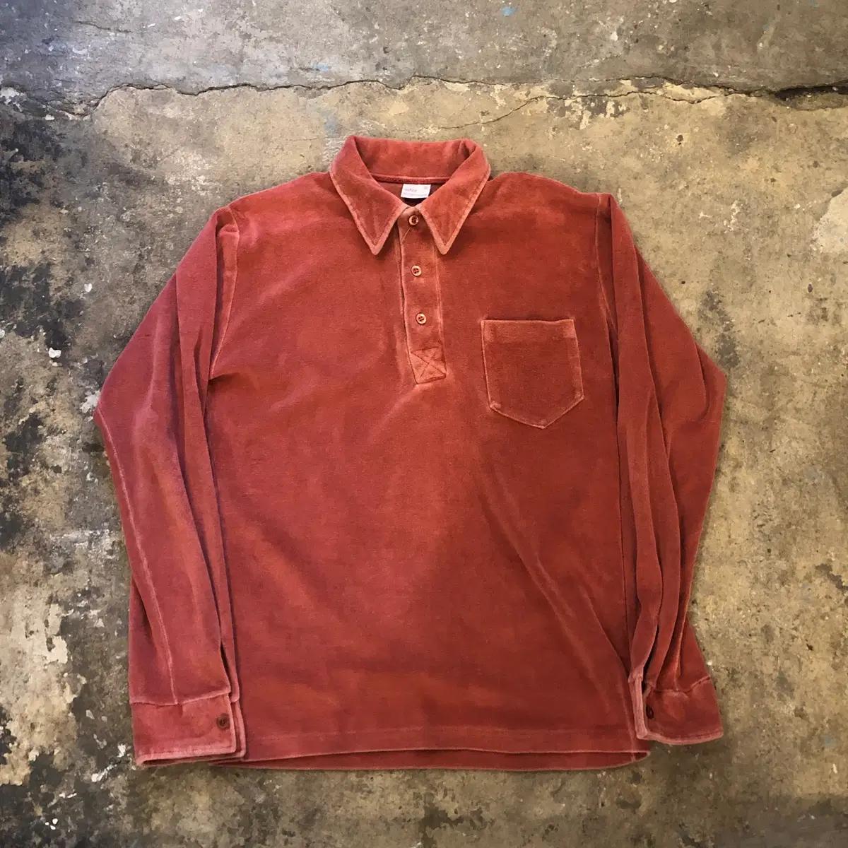 70s Astor velour shirt - M