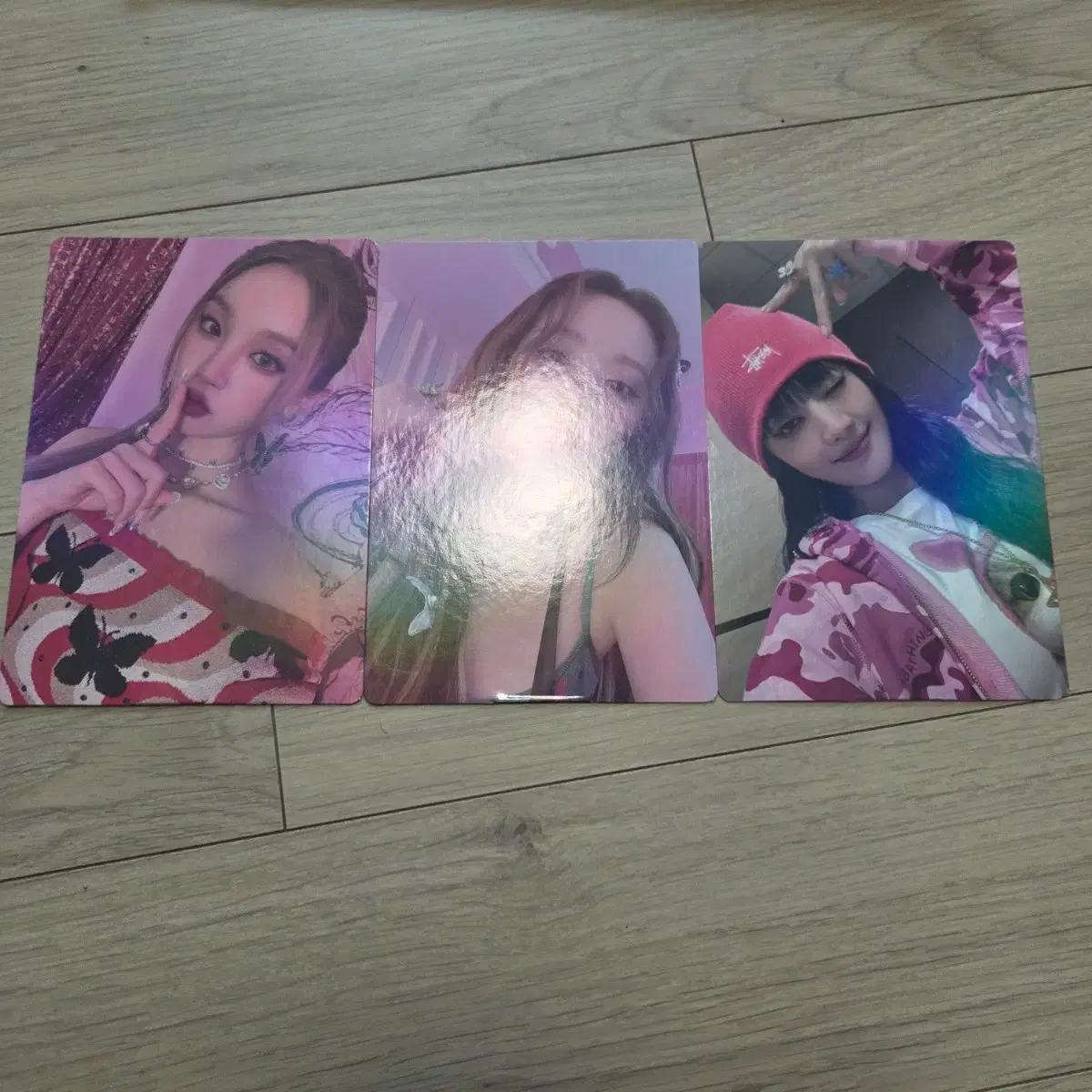 여자 아이들 위버스 특전 I feel 민니 우기 슈화 홀로그램 렌티큘러