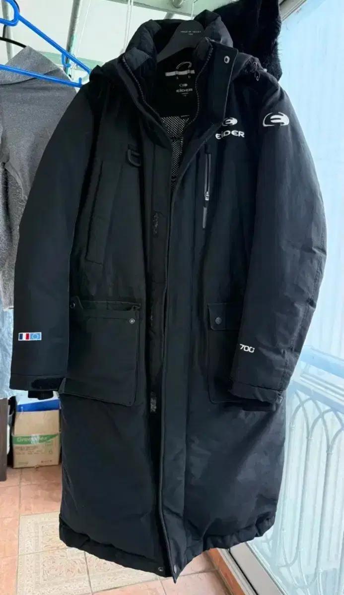 아이더 700 블랙 롱패딩