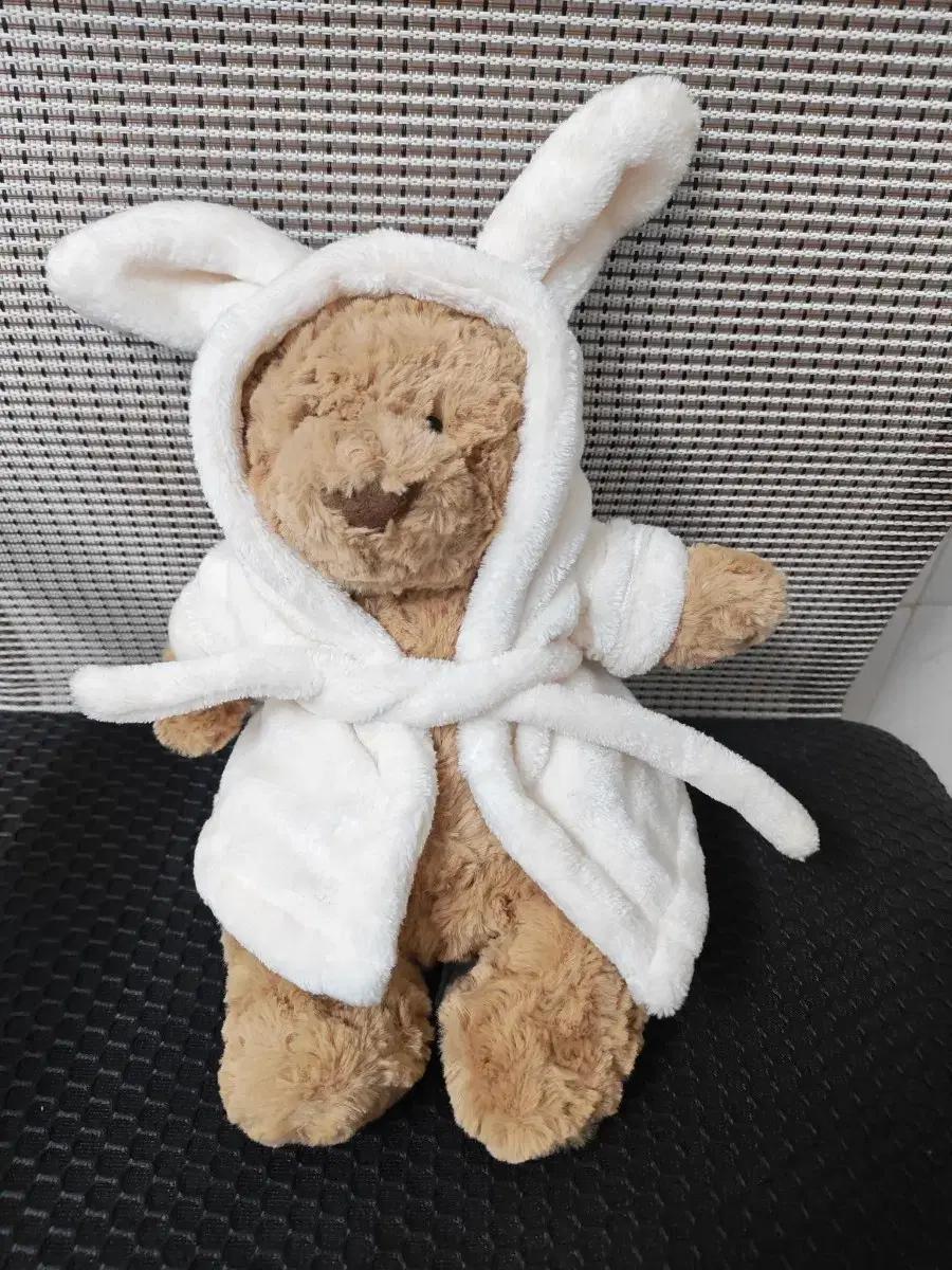 jellycat토끼 귀 곰인형 목욕 가운 봉제인형