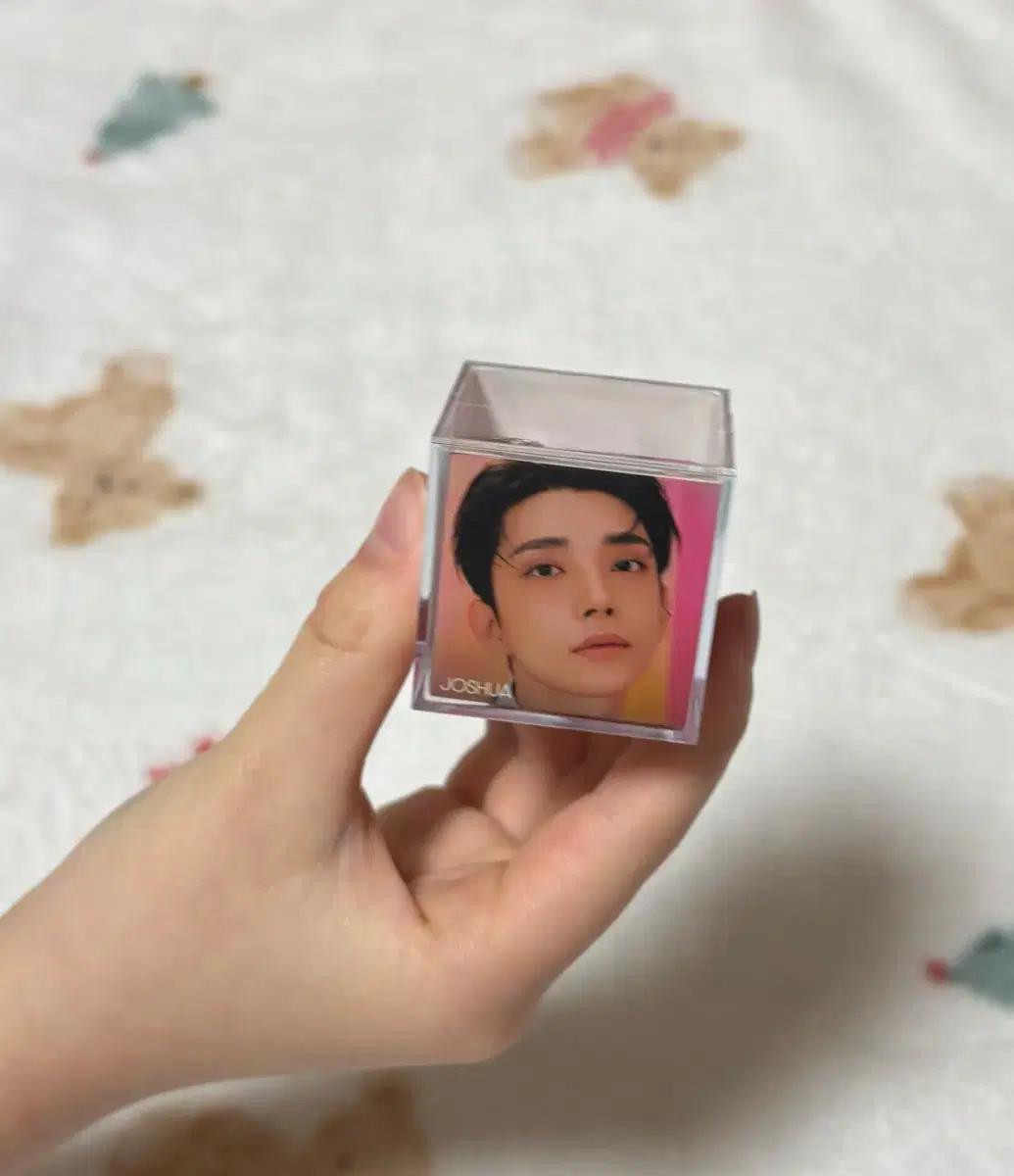 세븐틴 조슈아 미니 큐브 키링