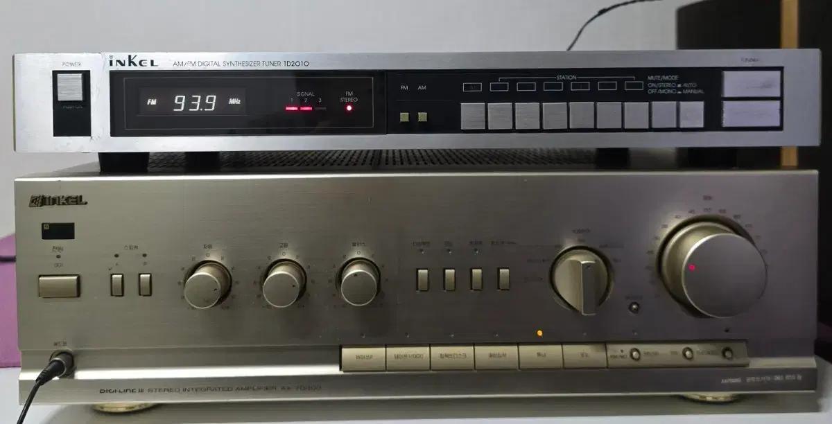 인켈 TD2010 튜너 . 인켈 AX-7030G 앰프