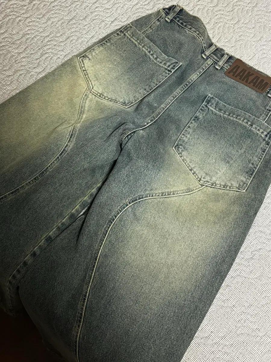 AAKAM Paneled Denim Pants (Blue) 2사이즈