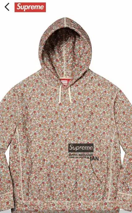 (새제품) Supreme X 꼼데가르송 - 준야 와타나베 슈프림 후디 M