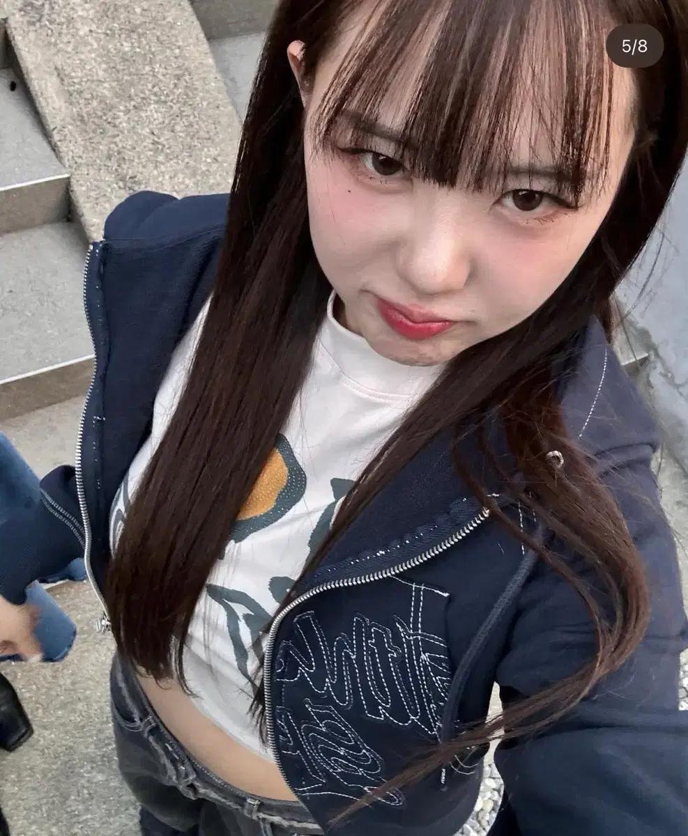 HDEX 우먼스 스티치드 크롭후드집업 (L)