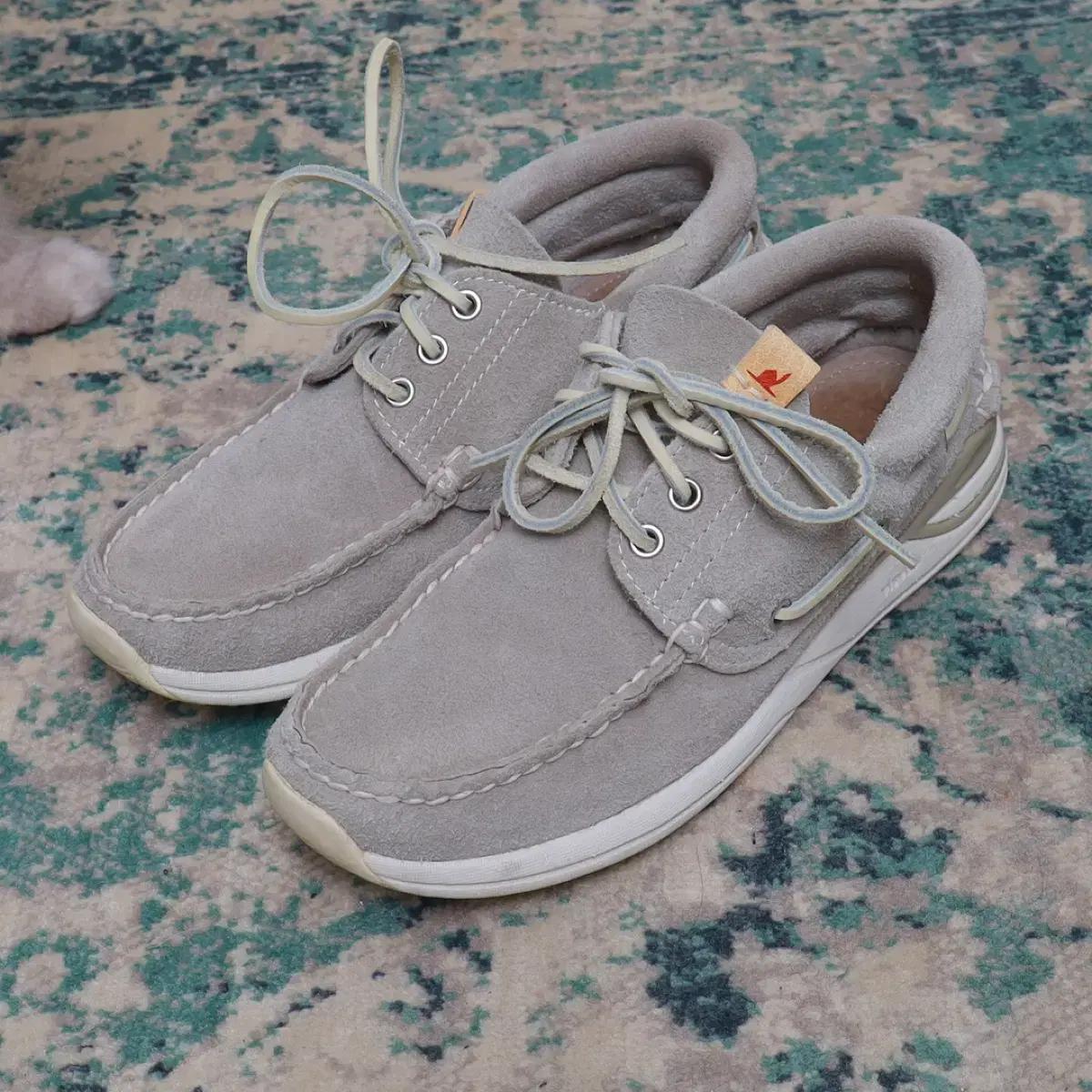 Visvim 비즈빔 호크니 포크 스웨이드 보트 슈즈 260