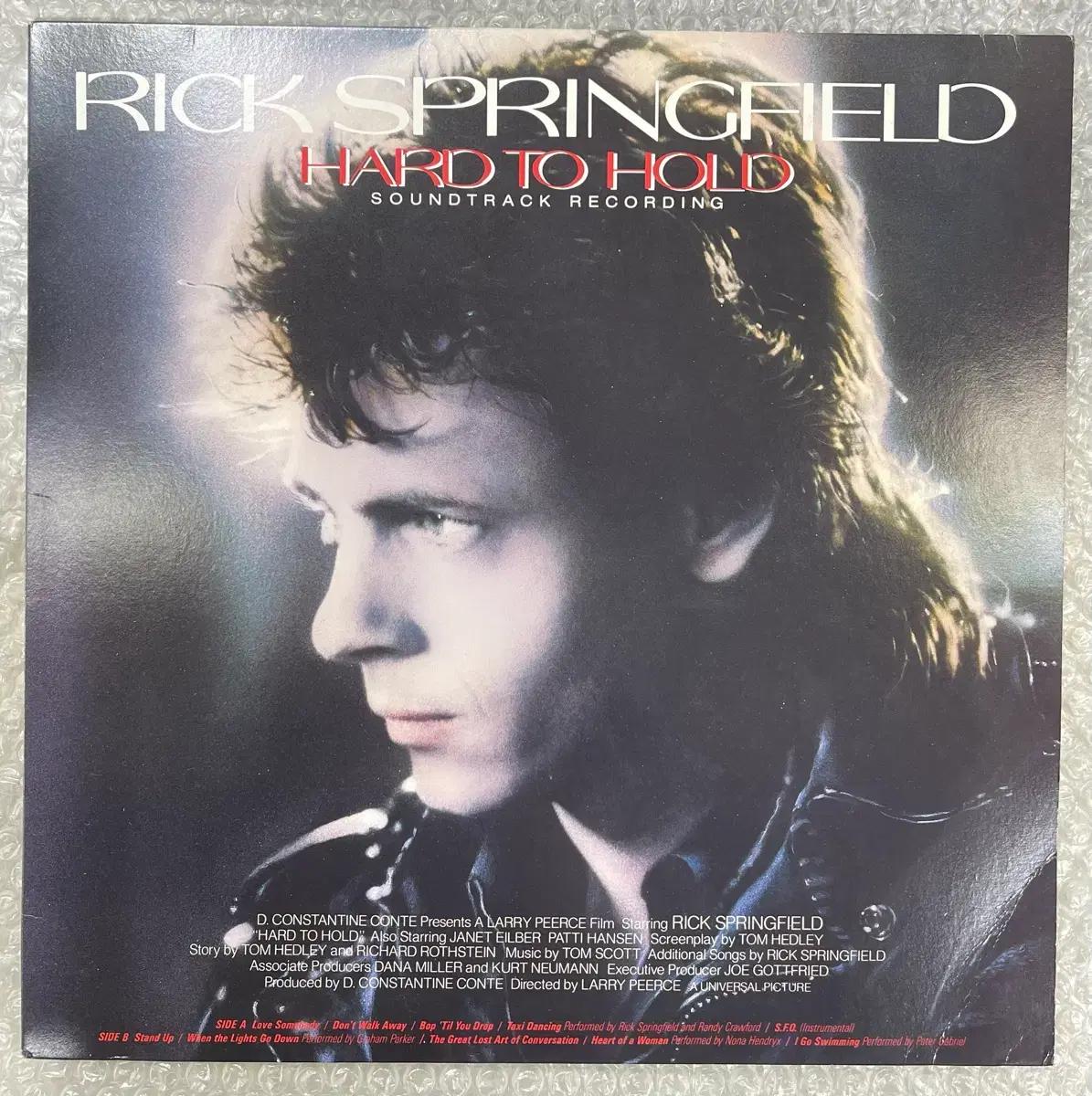 Rick Springfield / Hard to Hold 엘피