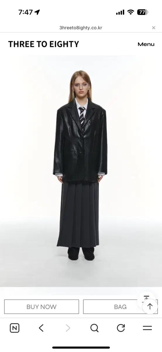 쓰리투에이티 레더자켓