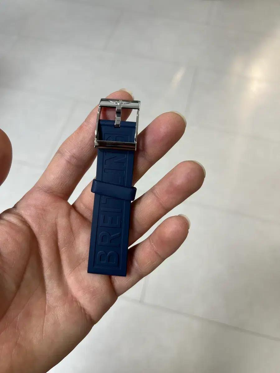 한쪽만) 브라이틀링 러버스트랩 새상품 22mm