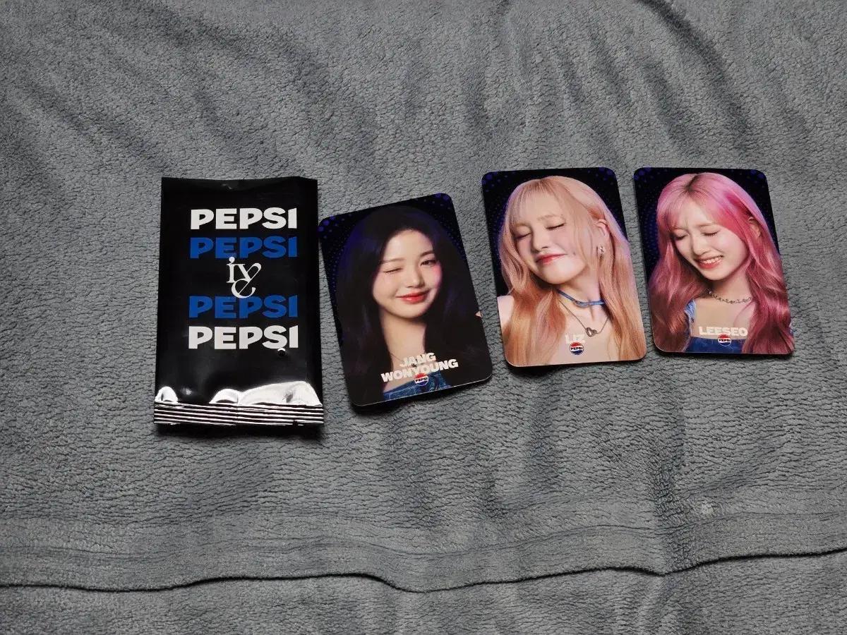 아이브 펩시 포카 포토카드(장원영, 리즈, 이서)