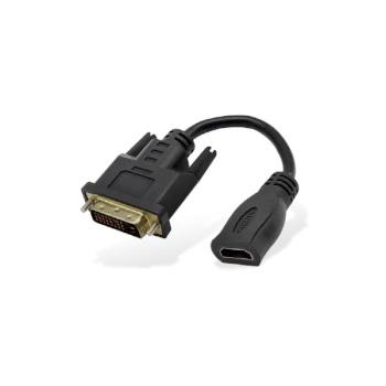 HDMI to DVI-D M/F 단방향 변환 케이블 15cm