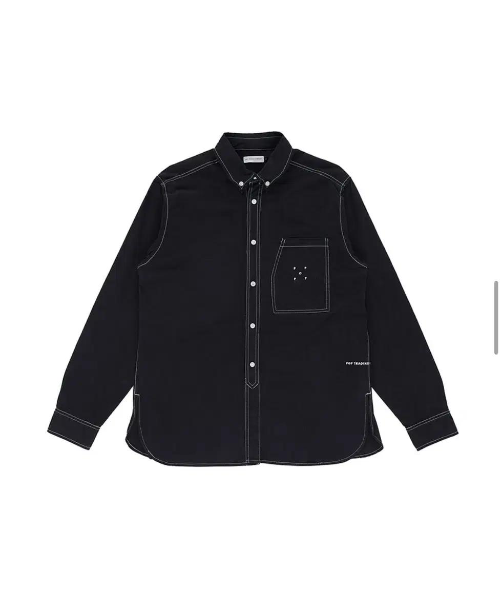 POP TRADING COMPANY 블랙 셔츠