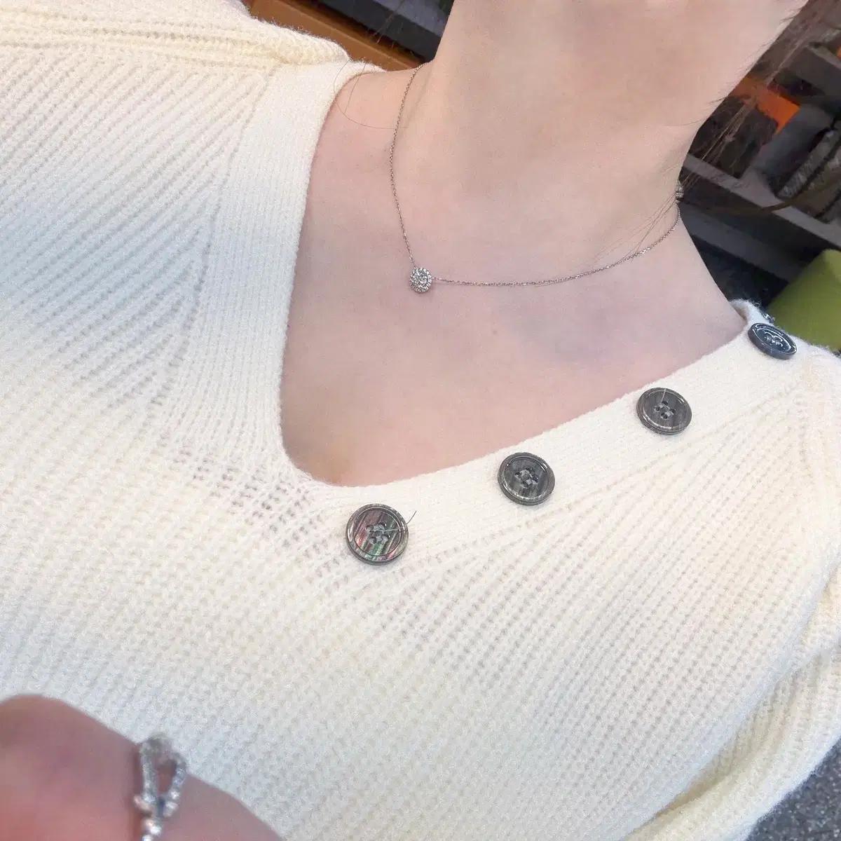 까르띠에 5부 다이아 목걸이