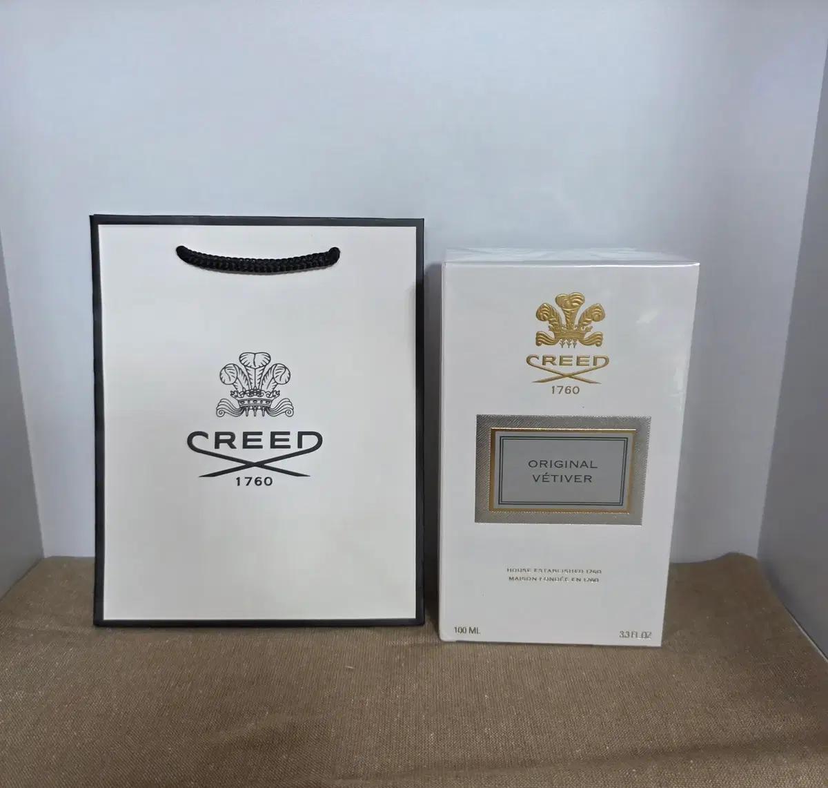 크리드 오리지널 베티버 EDP 100ml 쇼핑백+공병 증정 / 무료배송