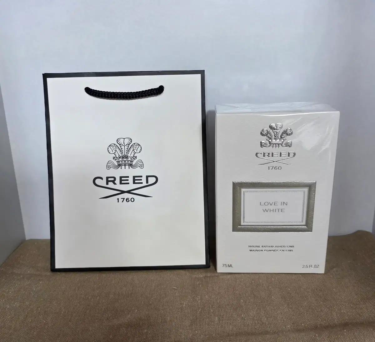 크리드 러브 인 화이트 EDP 75ml 쇼핑백+공병 증정 / 무료배송