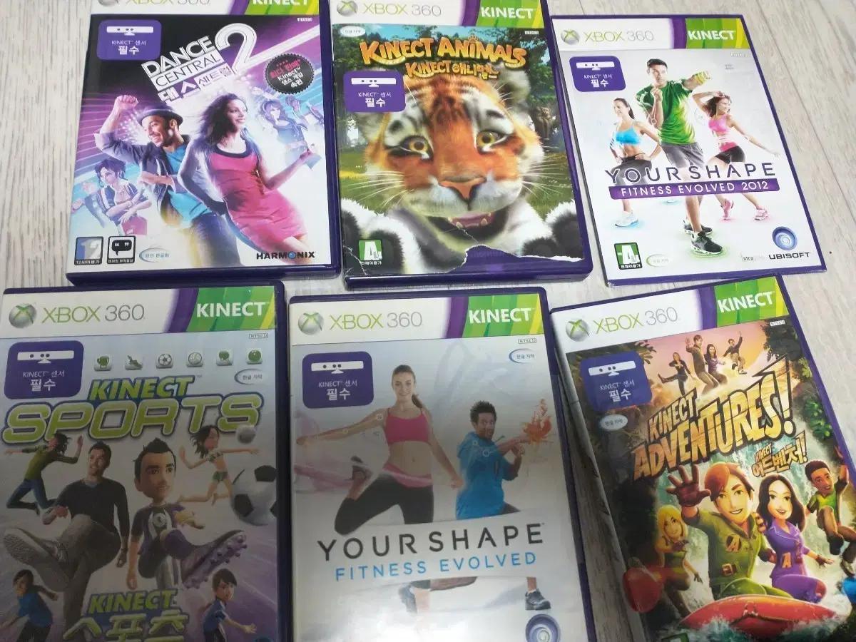 XBOX 360 키넥트 게임 6종