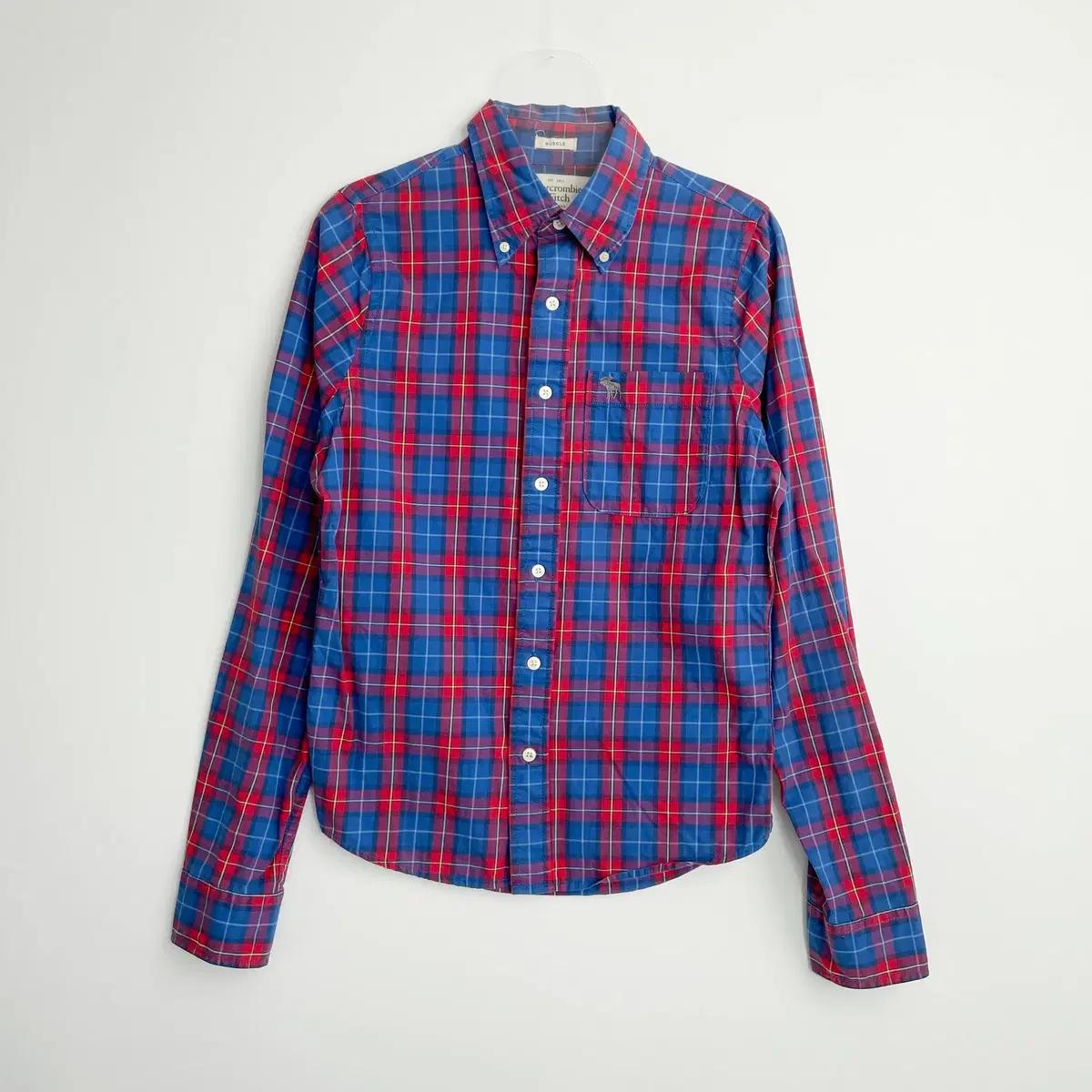 F1 아베크롬비 Abercrombie & Fitch 체크셔츠 S사이즈