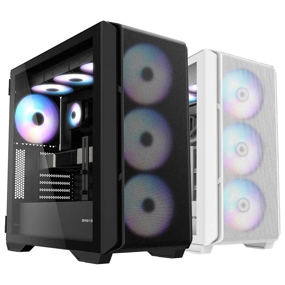 3RSYS R370 RGB 블랙 미들타워 PC케이스