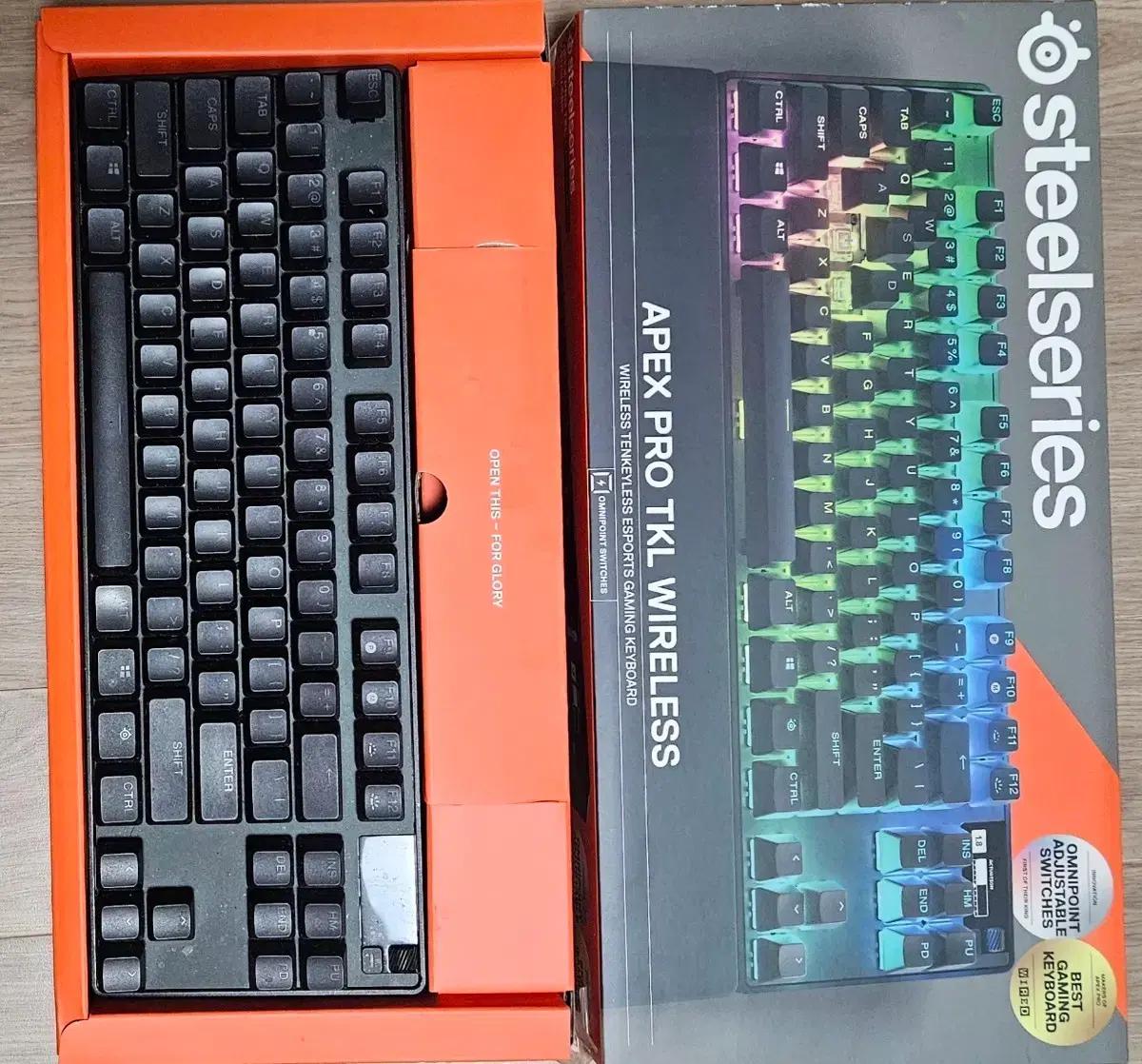 스틸시리즈 Apex Pro TKL 무선 키보드