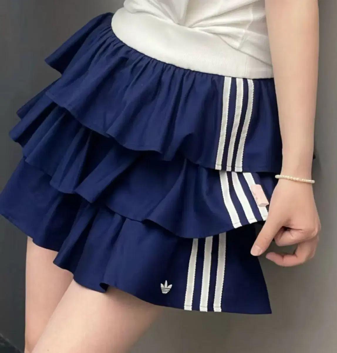 아디다스 캉캉 레이어드 치마 스커트 KE6655
