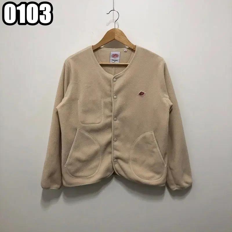 38 단톤 플리스 칼라리스 자켓 마블