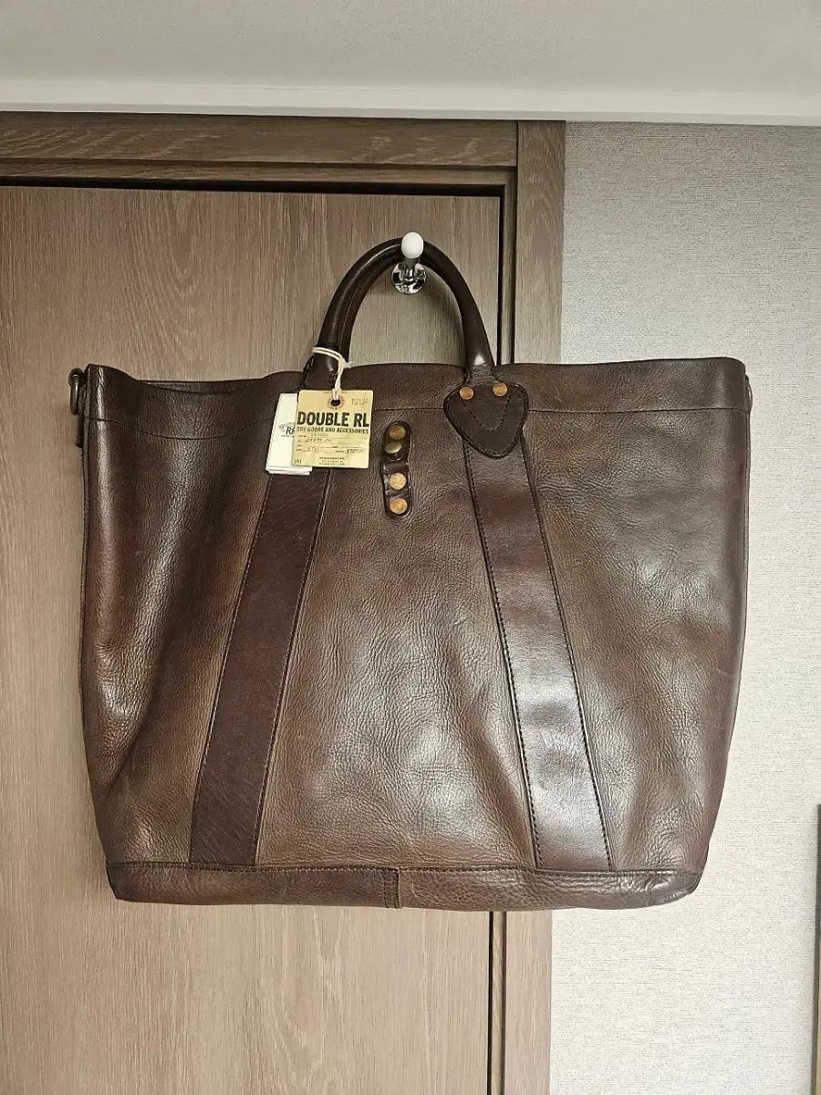 RRL 더블알엘 폴로 가죽 빅 토트백 미사용 신품