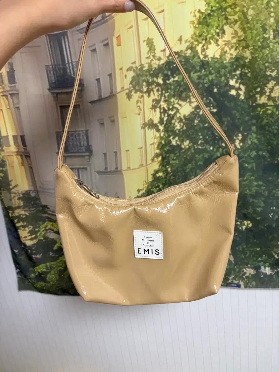 Emis 이미스 호보백 베이지 상태 최상