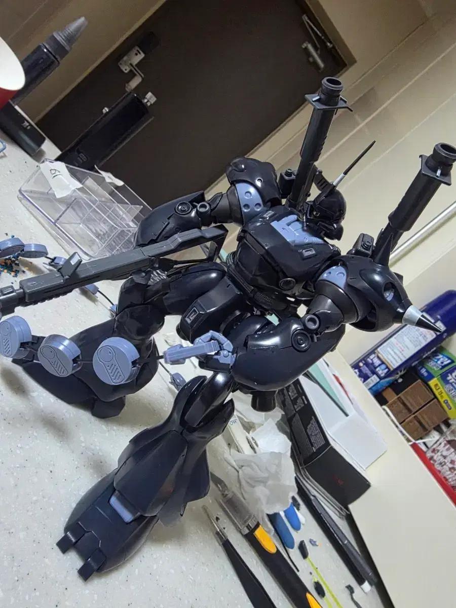 mg 캠퍼 도색작