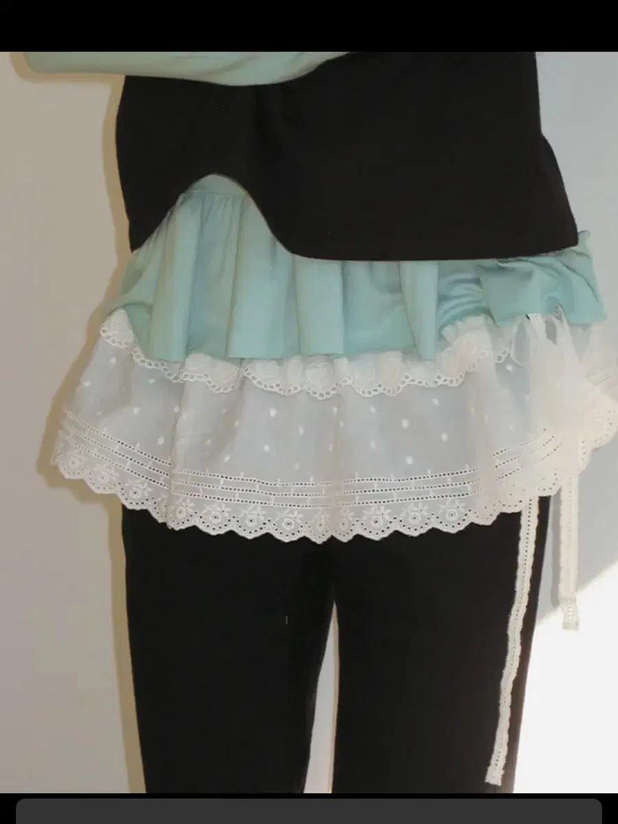 론론 LACE LAYERED BELT WHITE