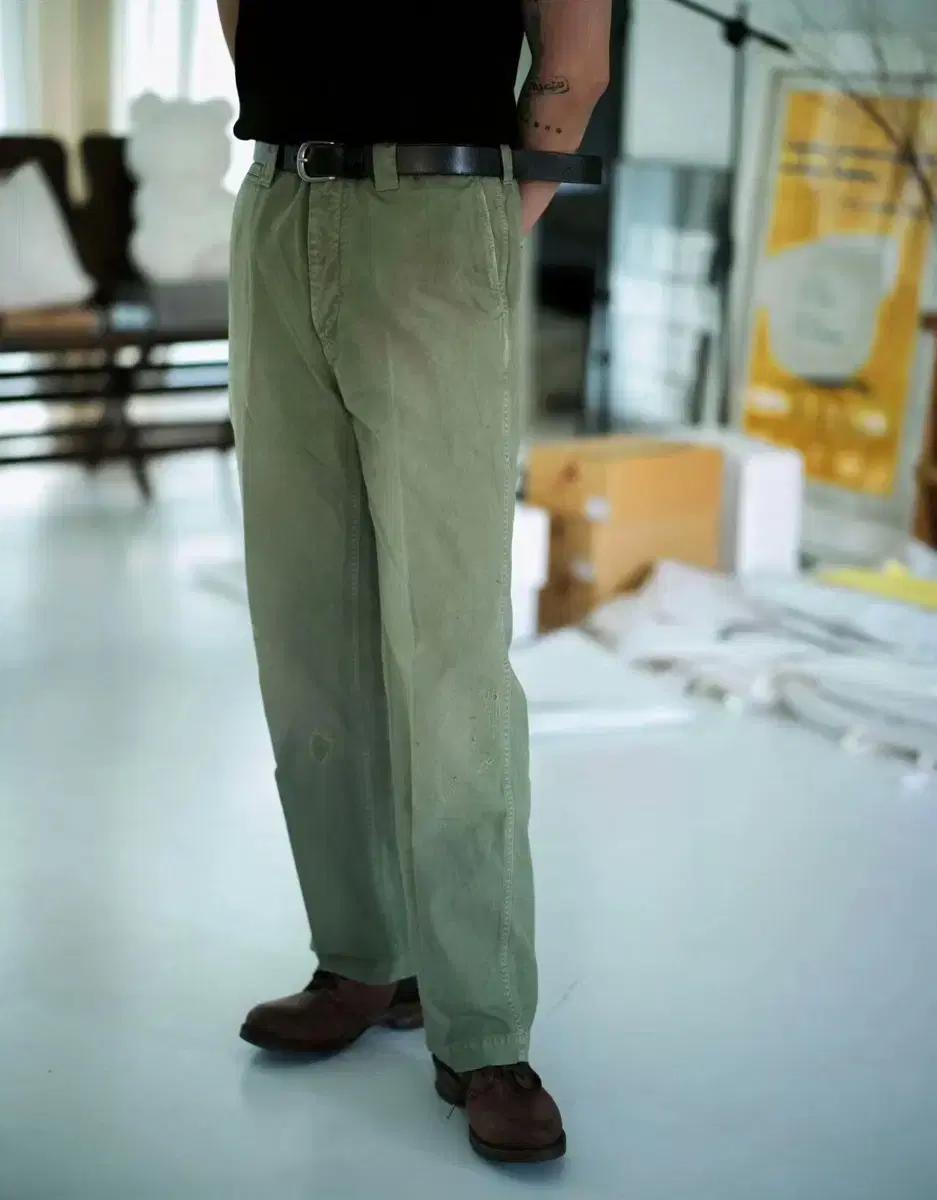 [3]비즈빔24AW Wide Chino Pants 와이드 치노 크래쉬