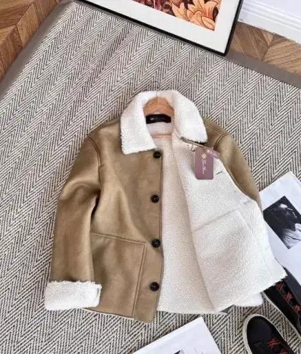 Loro Piana 로로피아나 무스탕 자켓 카멜