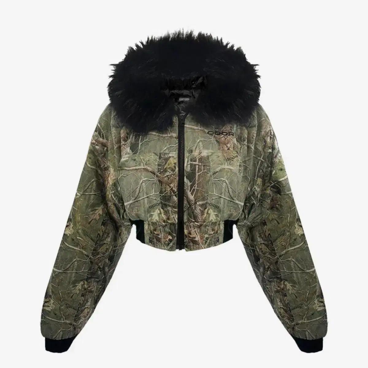 오도어 forest fluffy jumper 트리카모 리얼트리 퍼자켓